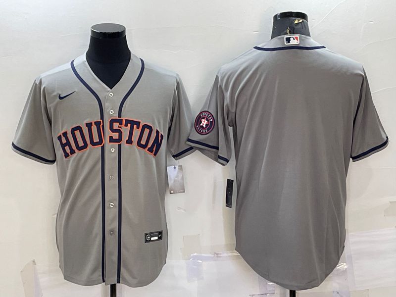 Men Houston Astros Blank Grey Game Nike 2022 MLB Jerseys1->houston astros->MLB Jersey